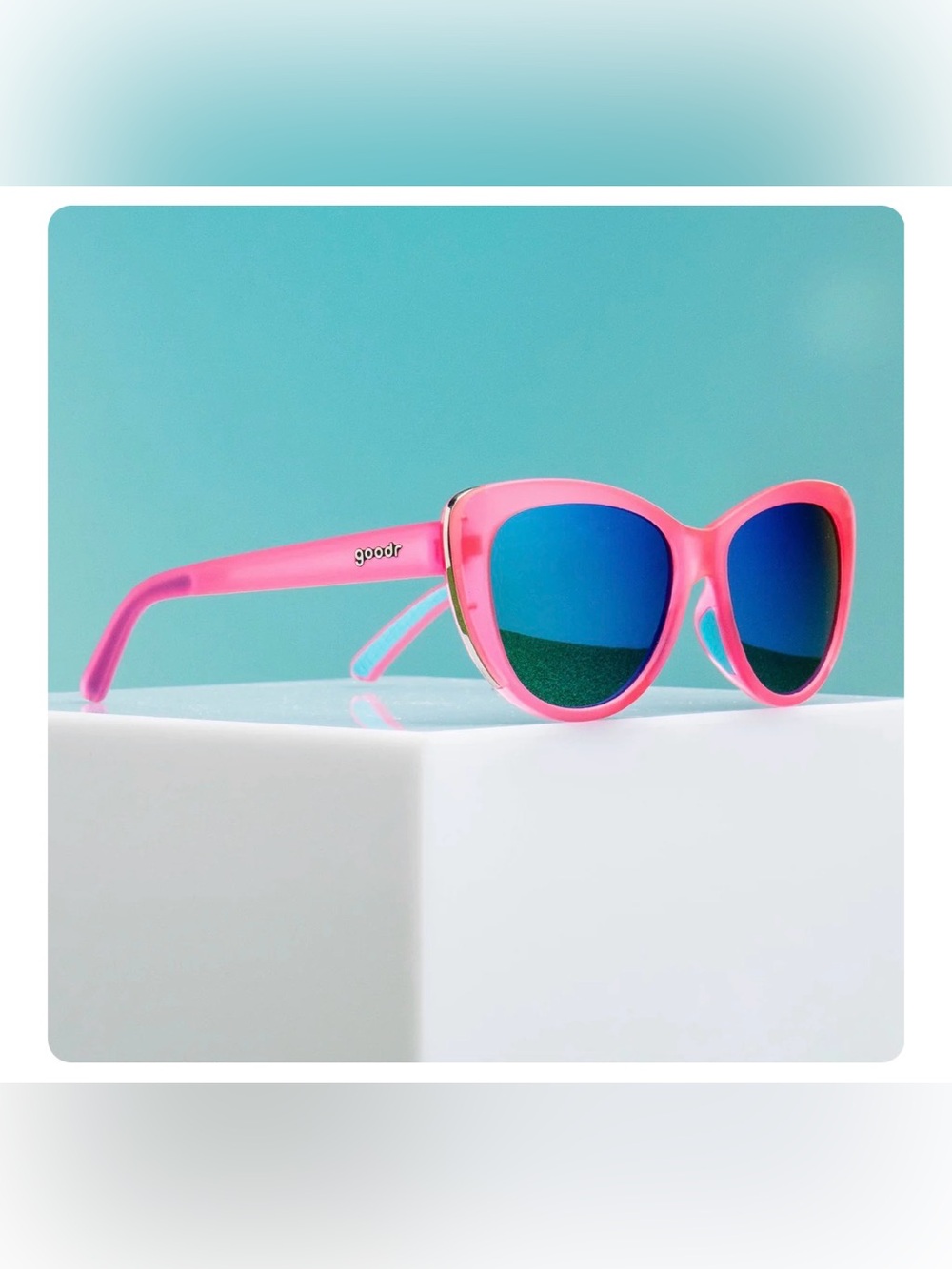 Goodr Flamingo Couture Glam G 🦩 Pink Modern Retro Sunglasses
